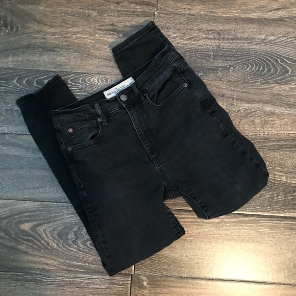 gap true skinny super high rise crop